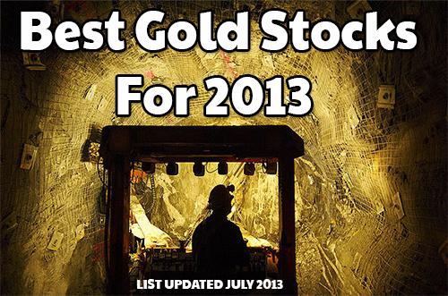 The Top Gold Stock Picks for 2013