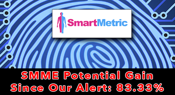 Update SMME: Alerted on April 15th, SmartMetric is up 83.33%