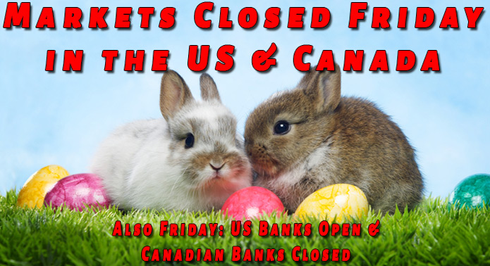 Markets Closed in US & Canada, Banks Open in US but Closed in Canada
